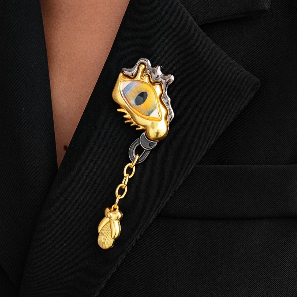 Women'S Accessories And Jewelry - Luksusowe metalowe broszki w kształcie łezki