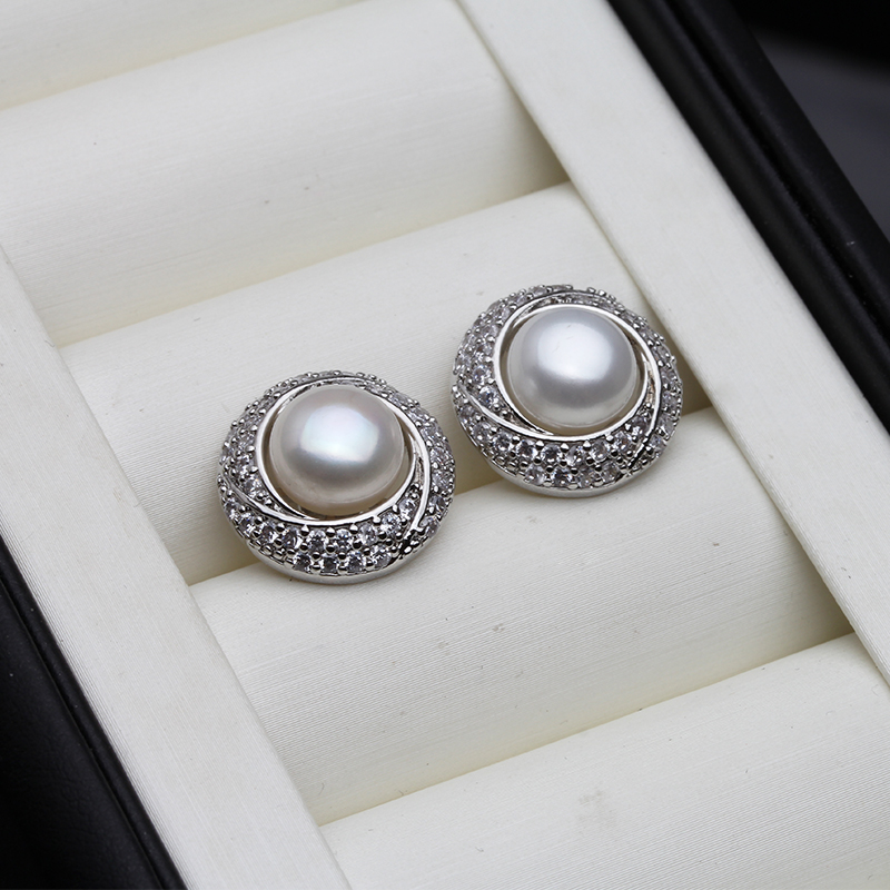 Statement Earrings Oversized - Nowe Duże Kolczyki z Perłami Słodkowodnymi
