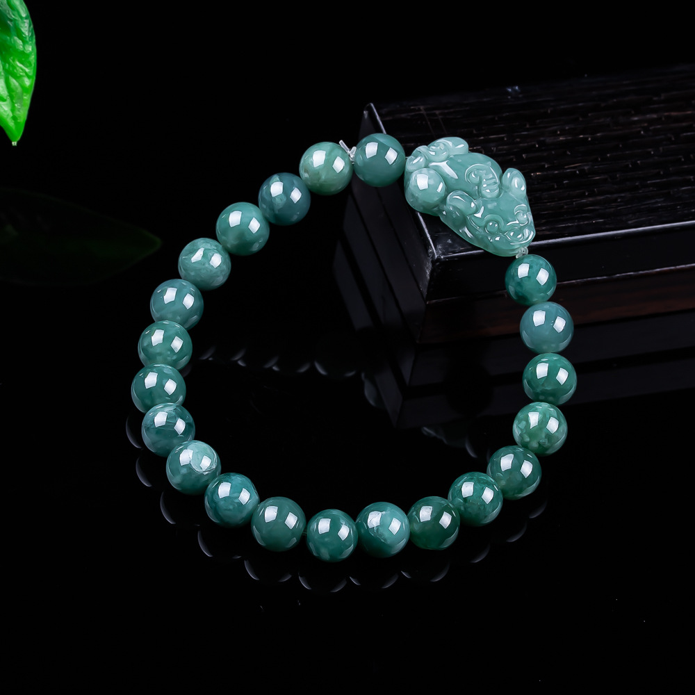 Women'S Accessories And Jewelry - Naturalna bramka z jadeitu birmańskiego Pixiu,