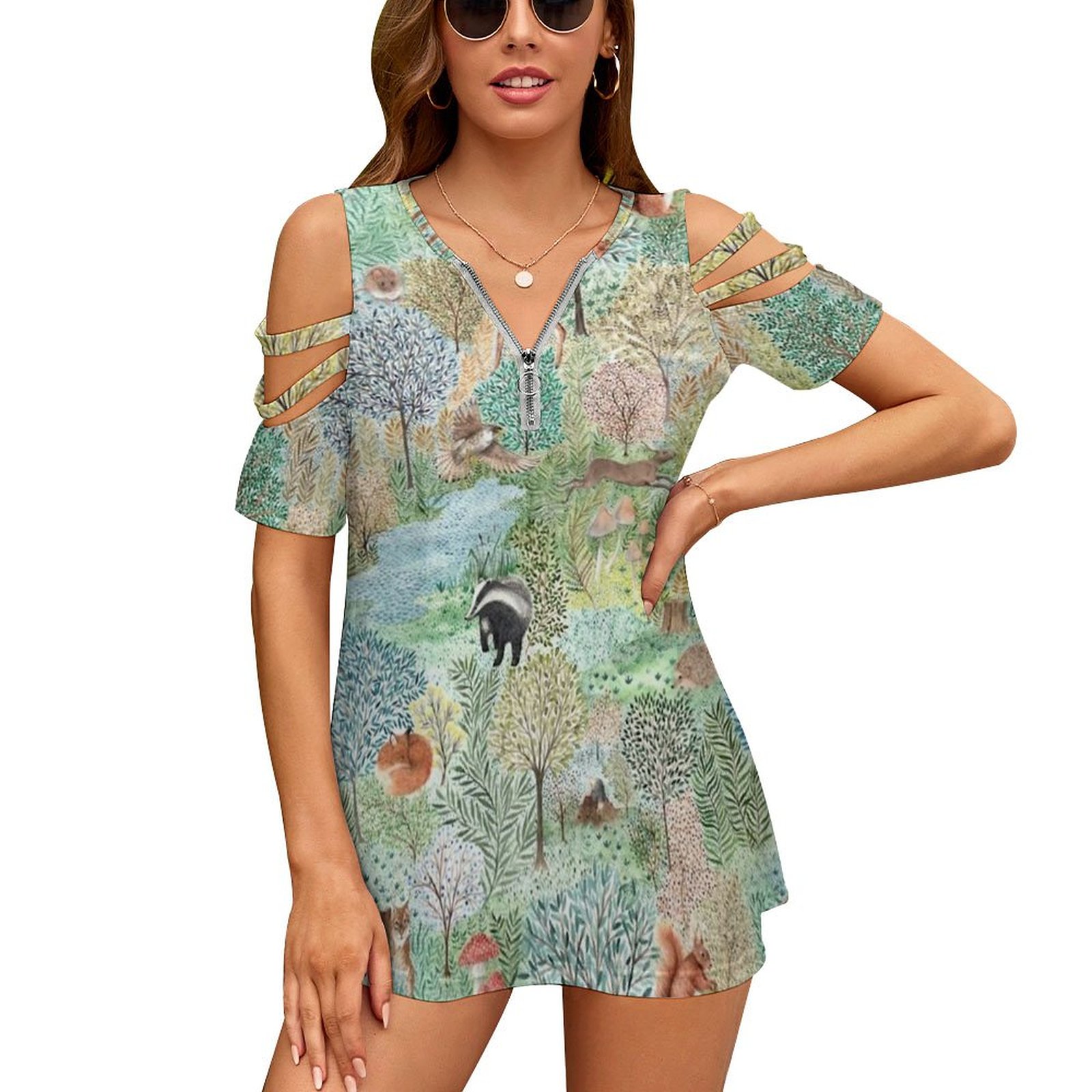 Women Accessories In English - Windermere Woods T-Shirt damski Summer Fashion