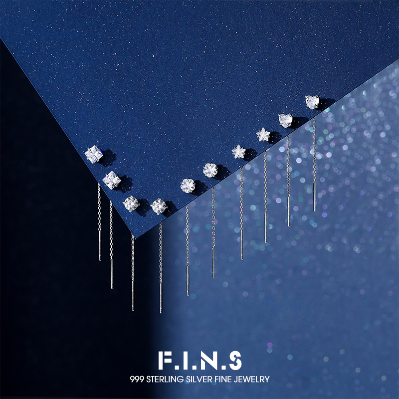 Statement Earrings Oversized - Luksusowe kolczyki F.I.N.S z srebra próby