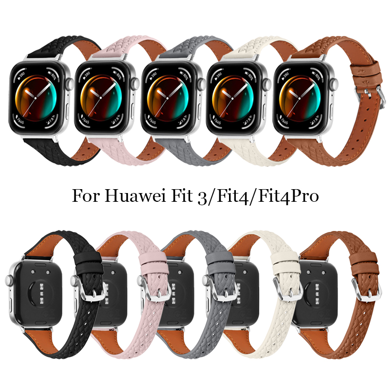 Women Accessories In English - Skórzany pasek do Huawei Watch Fit