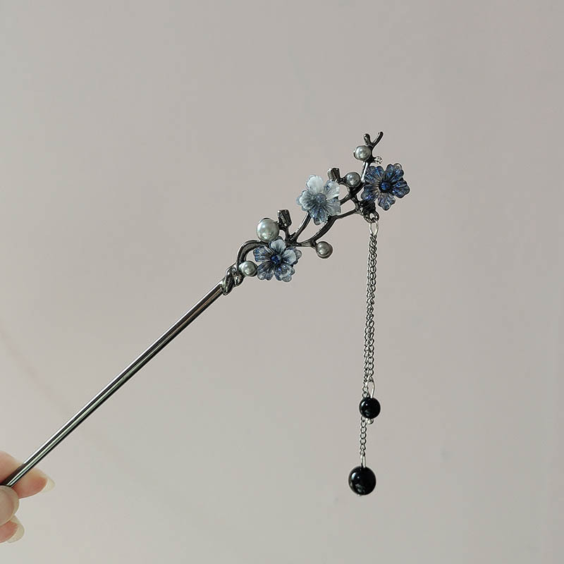 Pearl Hair Pin - Klasyczna spinka do włosów, pałeczki, tuszowy