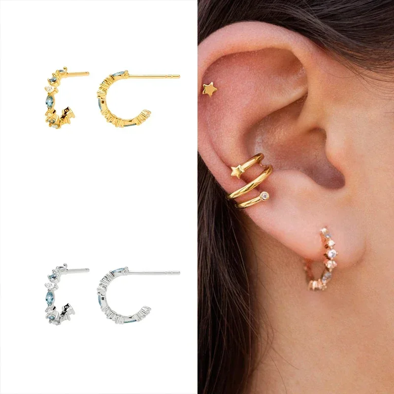 Kobiety 925 Sterling Silver Ea – Statement Earrings Oversized recenzja i cena