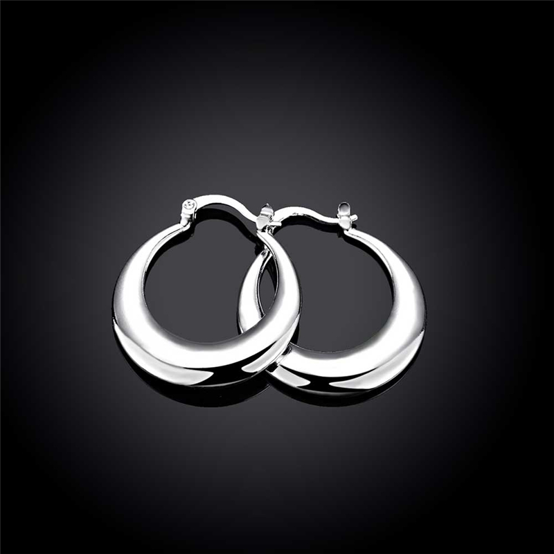 DOTEFFIL 925 Sterling Silver C – Statement Earrings Oversized recenzja i cena