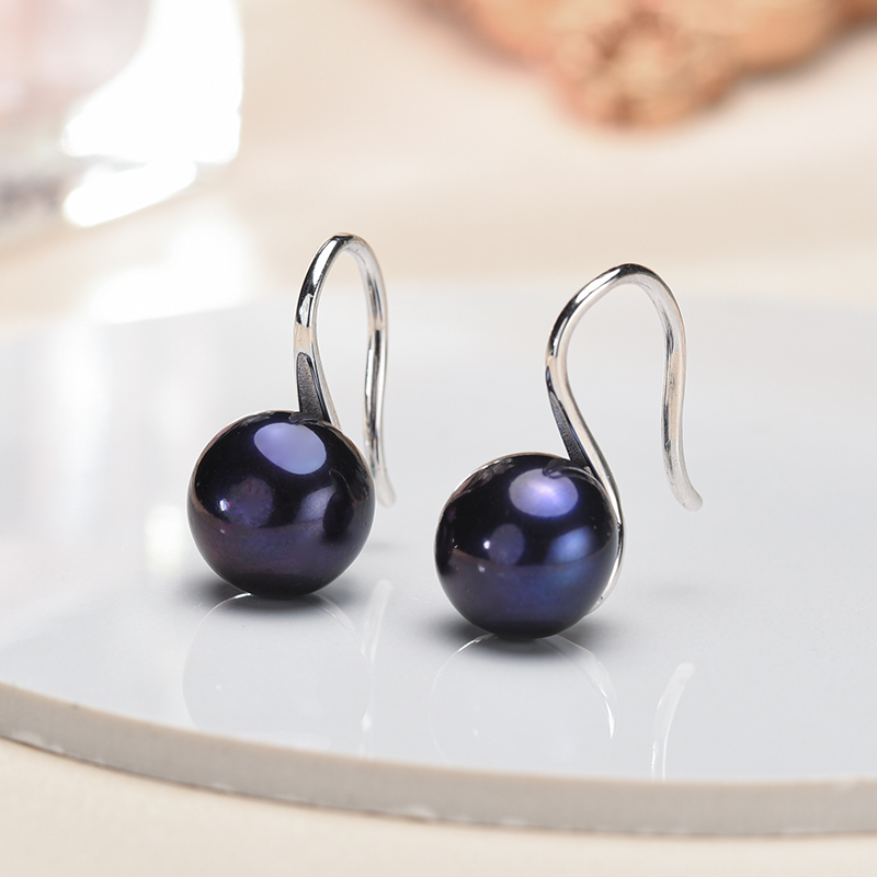 Duże 9-10mm czarne naturalne k – Statement Earrings Oversized recenzja i cena