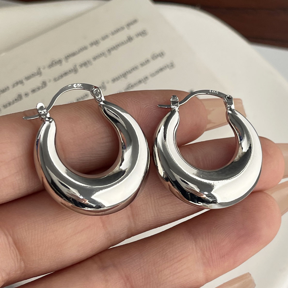 925 srebro kolczyki w stylu vi – Statement Earrings Oversized recenzja i cena