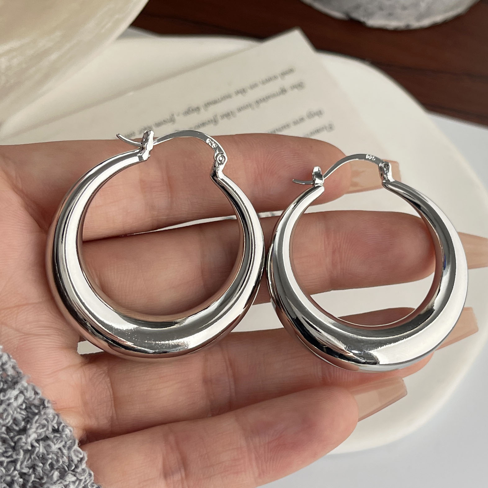 925 srebro kolczyki w stylu vi – Statement Earrings Oversized recenzja i cena