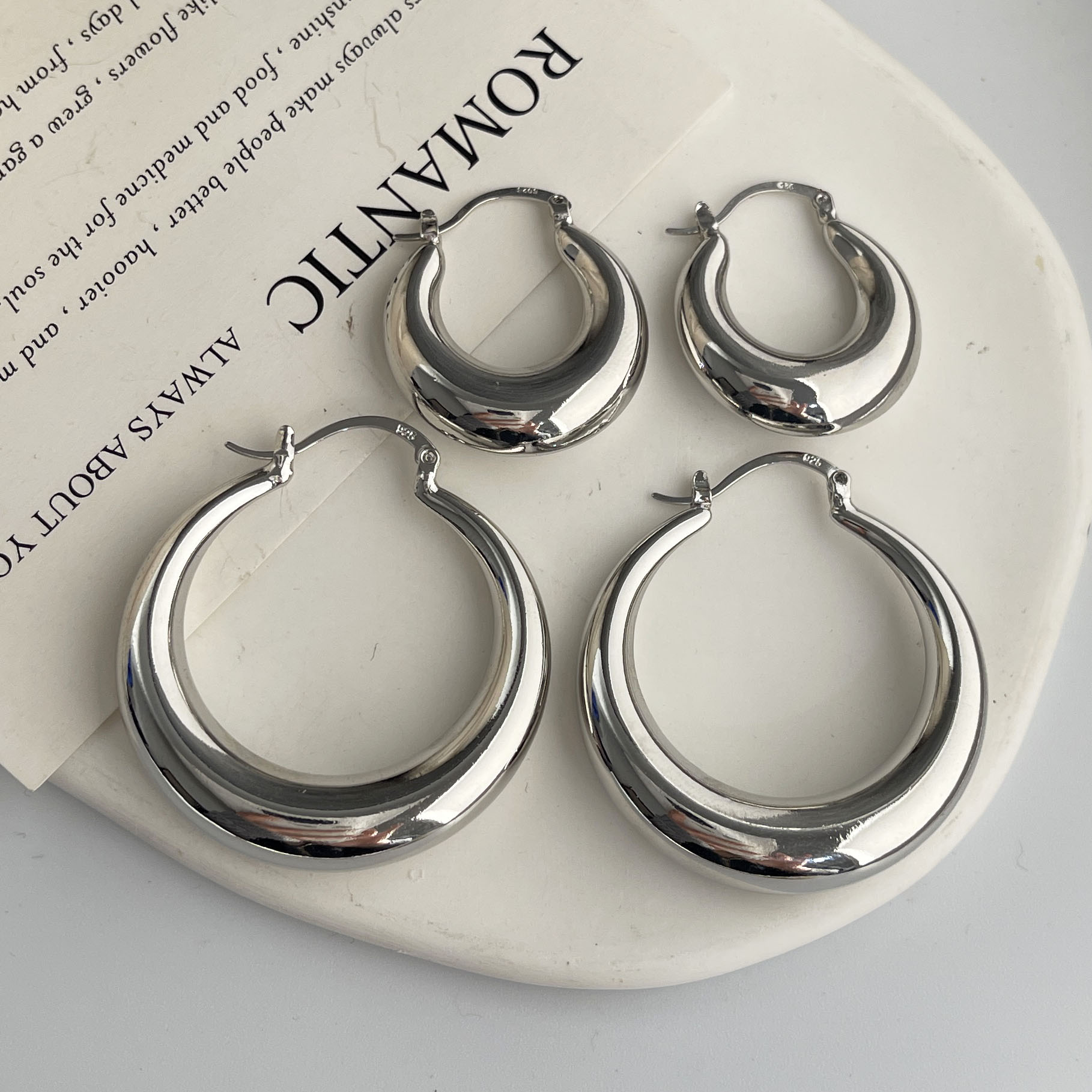 925 srebro kolczyki w stylu vi – Statement Earrings Oversized recenzja i cena