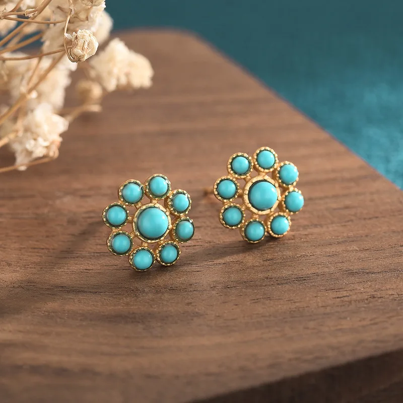 Kolczyki z turkusowego jadeitu – Women'S Ear Accessories recenzja i cena