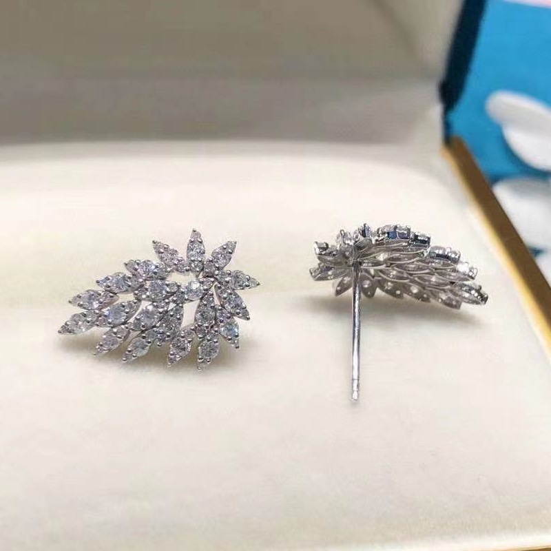 Rhinestone 925 srebro oświadcz – Statement Earrings Oversized recenzja i cena