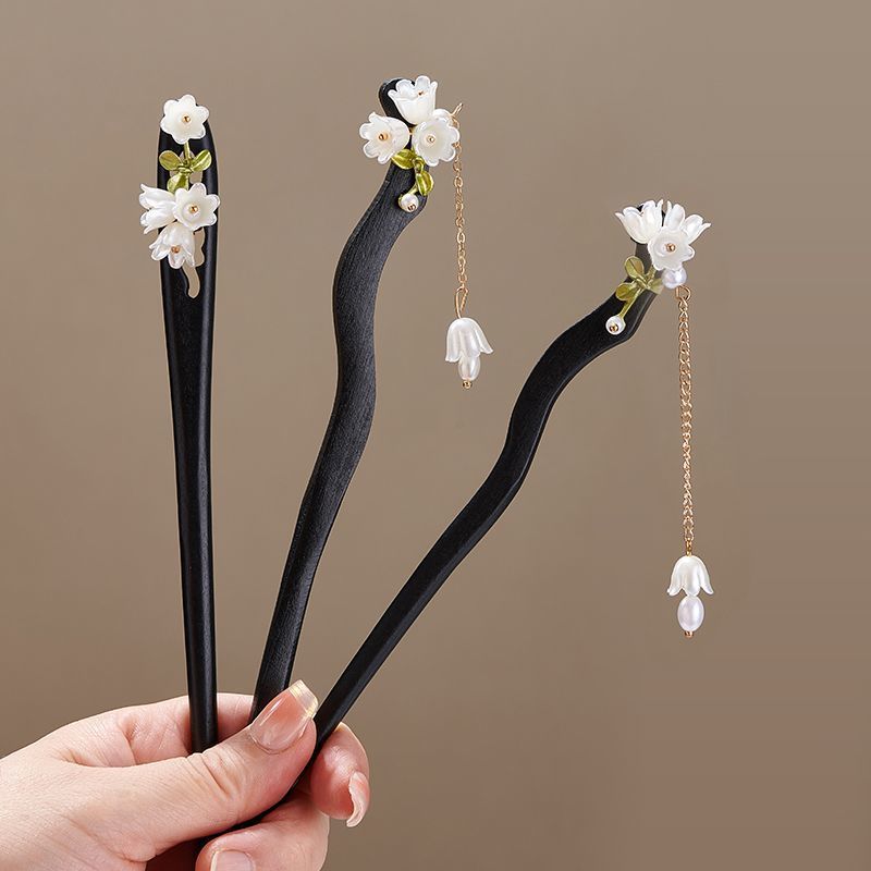 Drewniana spinka do włosów w s – Pearl Hair Pin recenzja i cena