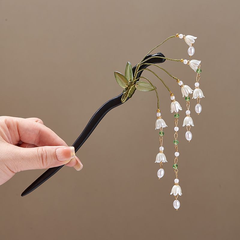 Drewniana spinka do włosów w s – Pearl Hair Pin recenzja i cena
