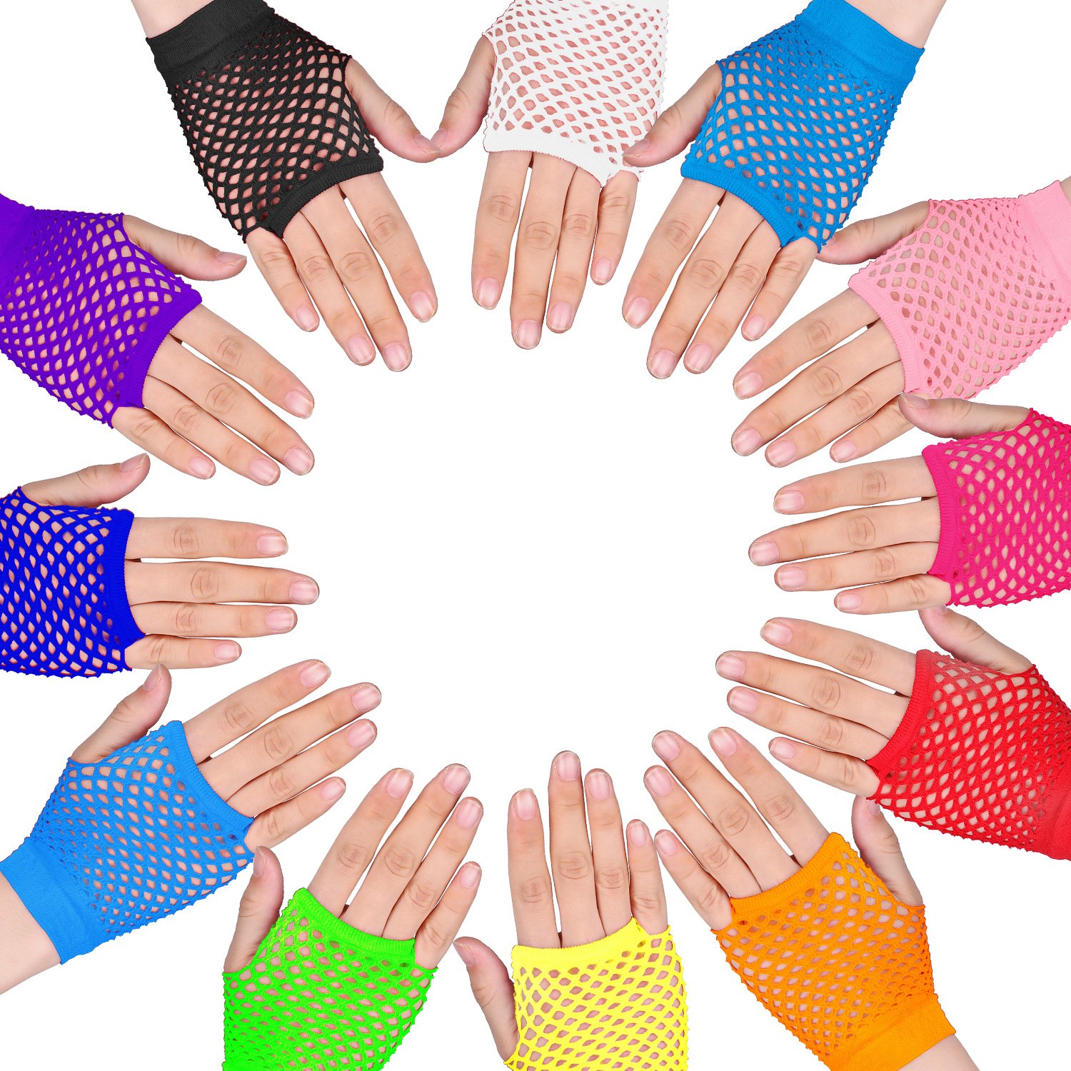 24 Pary Neonowych Rękawiczek B – Women'S Accessories In The 80S recenzja i cena