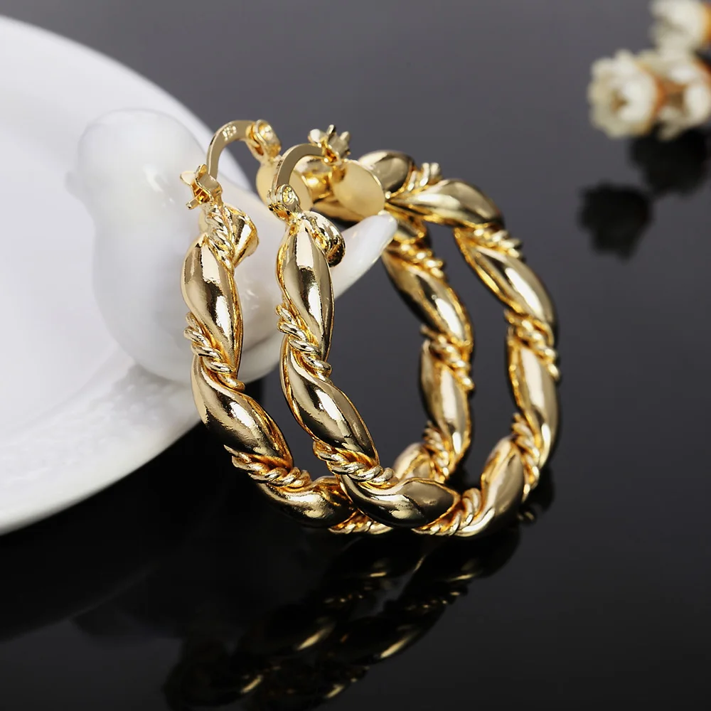 Gorące kolczyki koła z 18-kara – Statement Earrings Oversized recenzja i cena