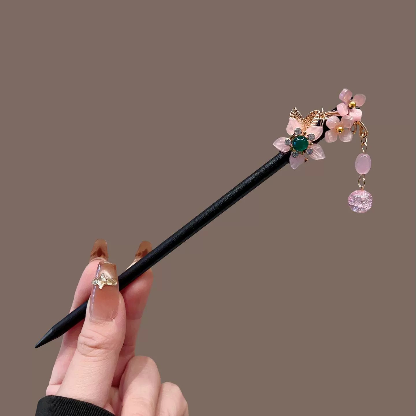 Antyczna drewniana spinka do w – Pearl Hair Pin recenzja i cena