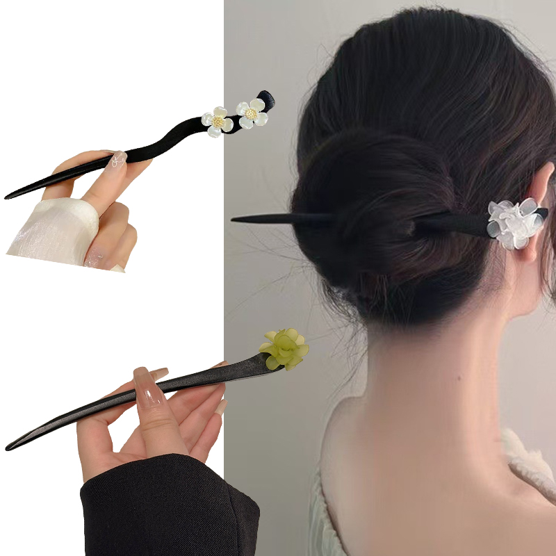 Vintage Chinese Style Wooden F – Pearl Hair Pin recenzja i cena