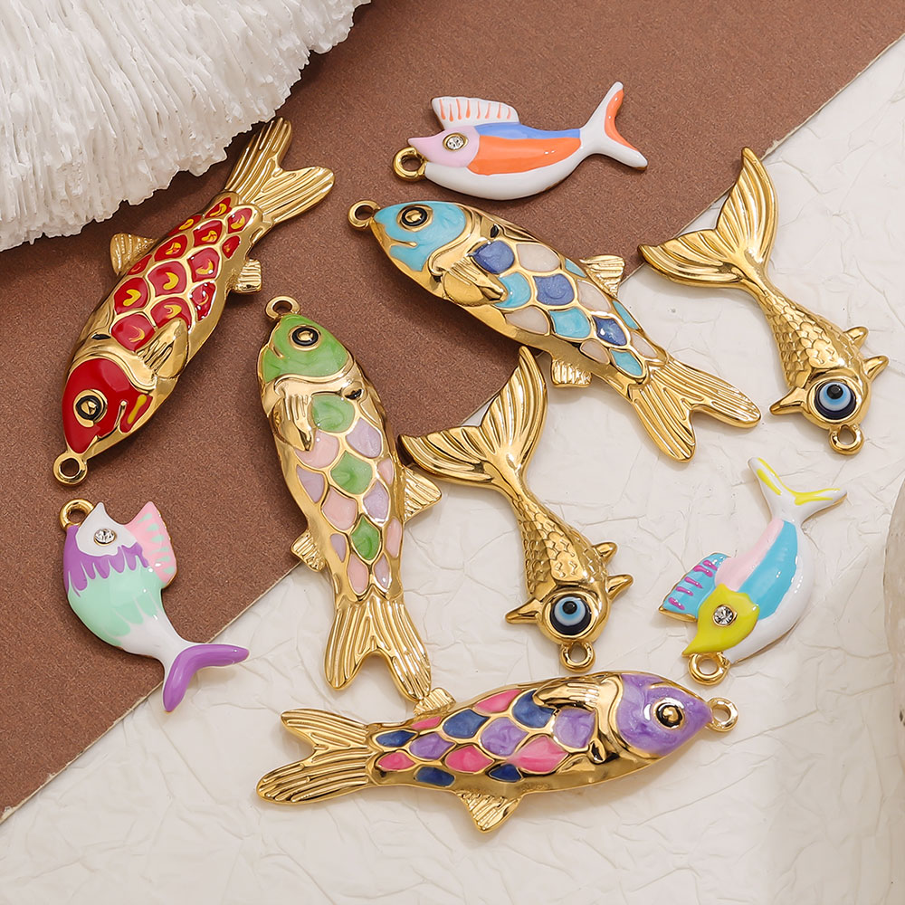2-3 szt. Urocze złote emaliowa – Women Accessories In Wholesale recenzja i cena