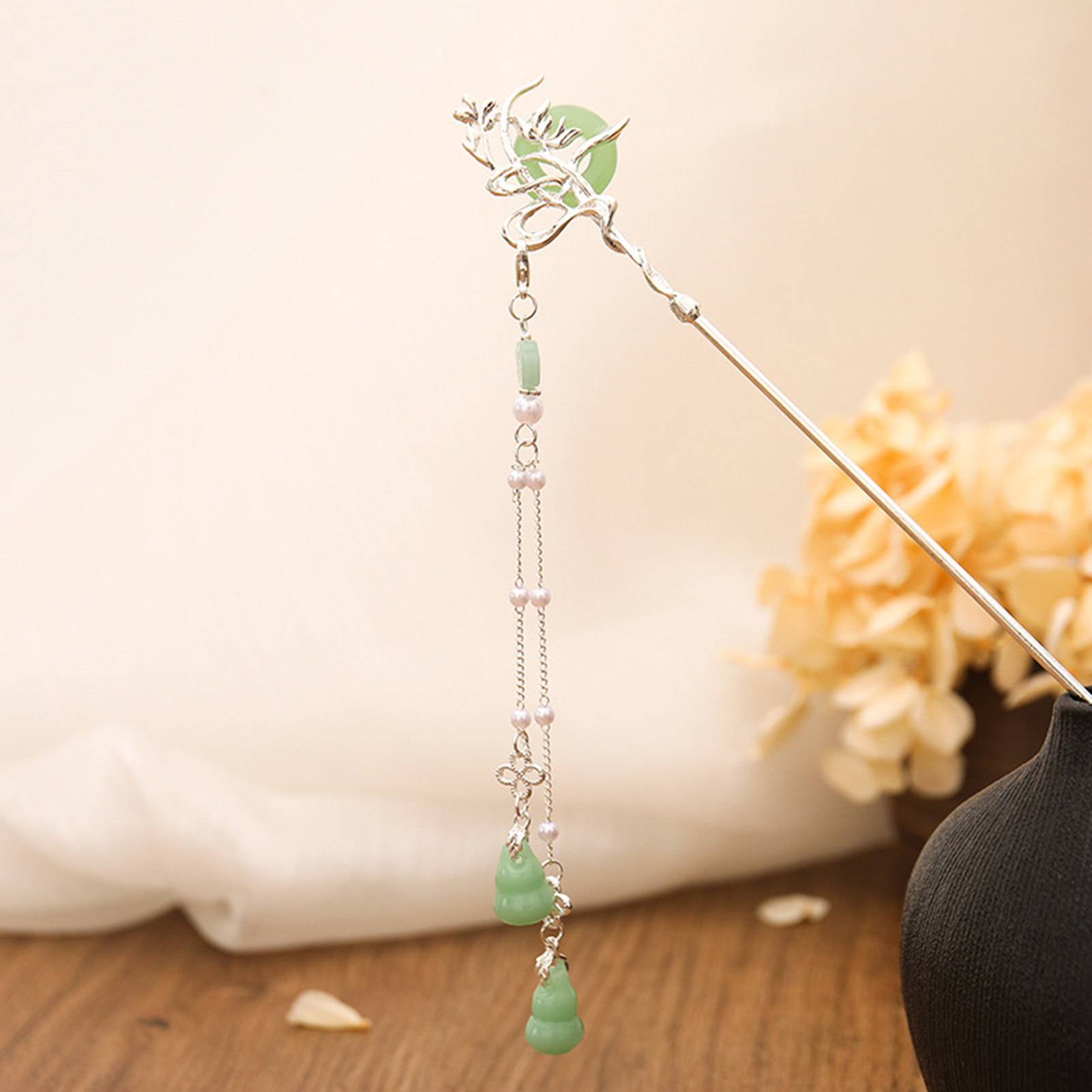 Szklana spinka do włosów w sty – Pearl Hair Pin recenzja i cena