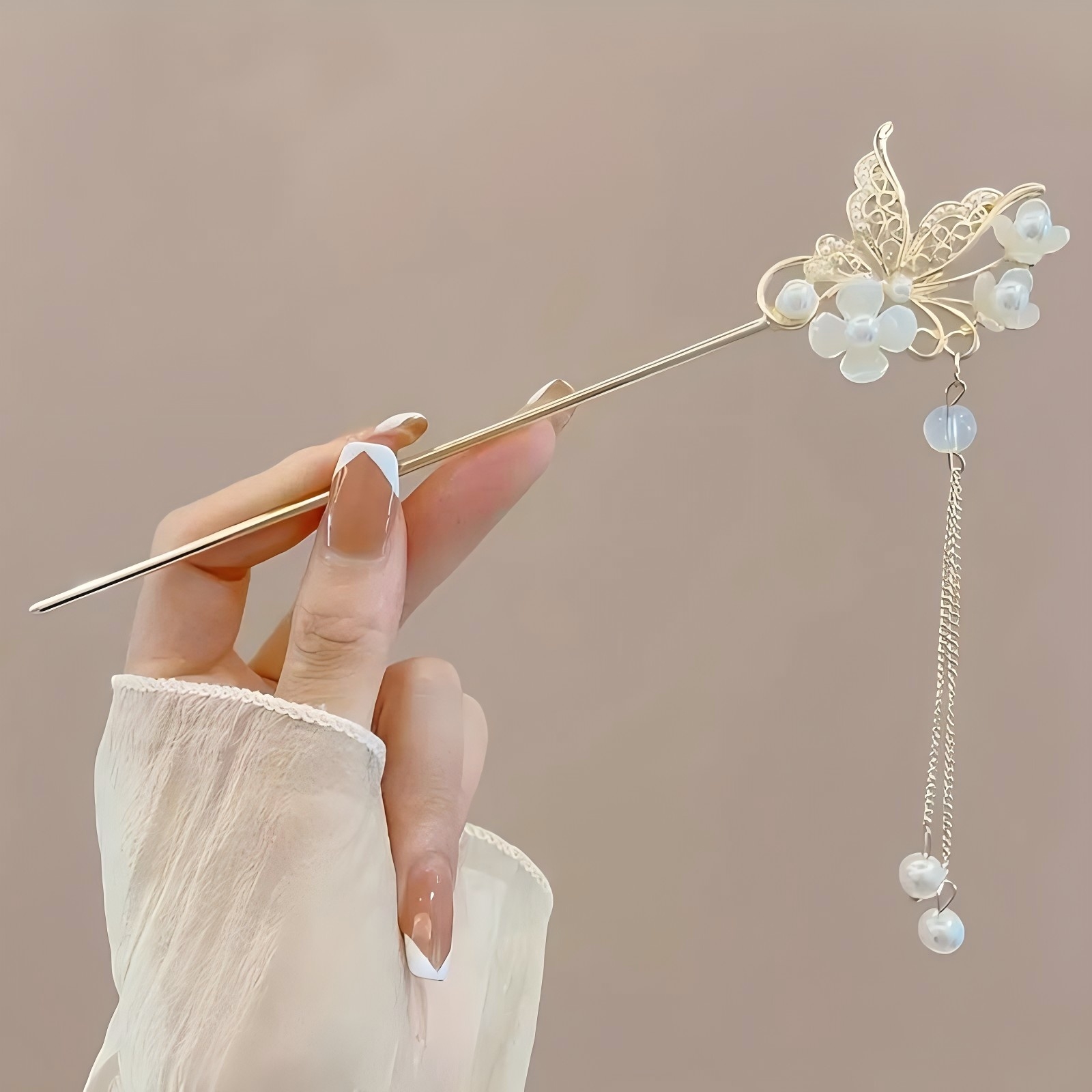 1/6 szt. Elegancka chińska spi – Pearl Hair Pin recenzja i cena