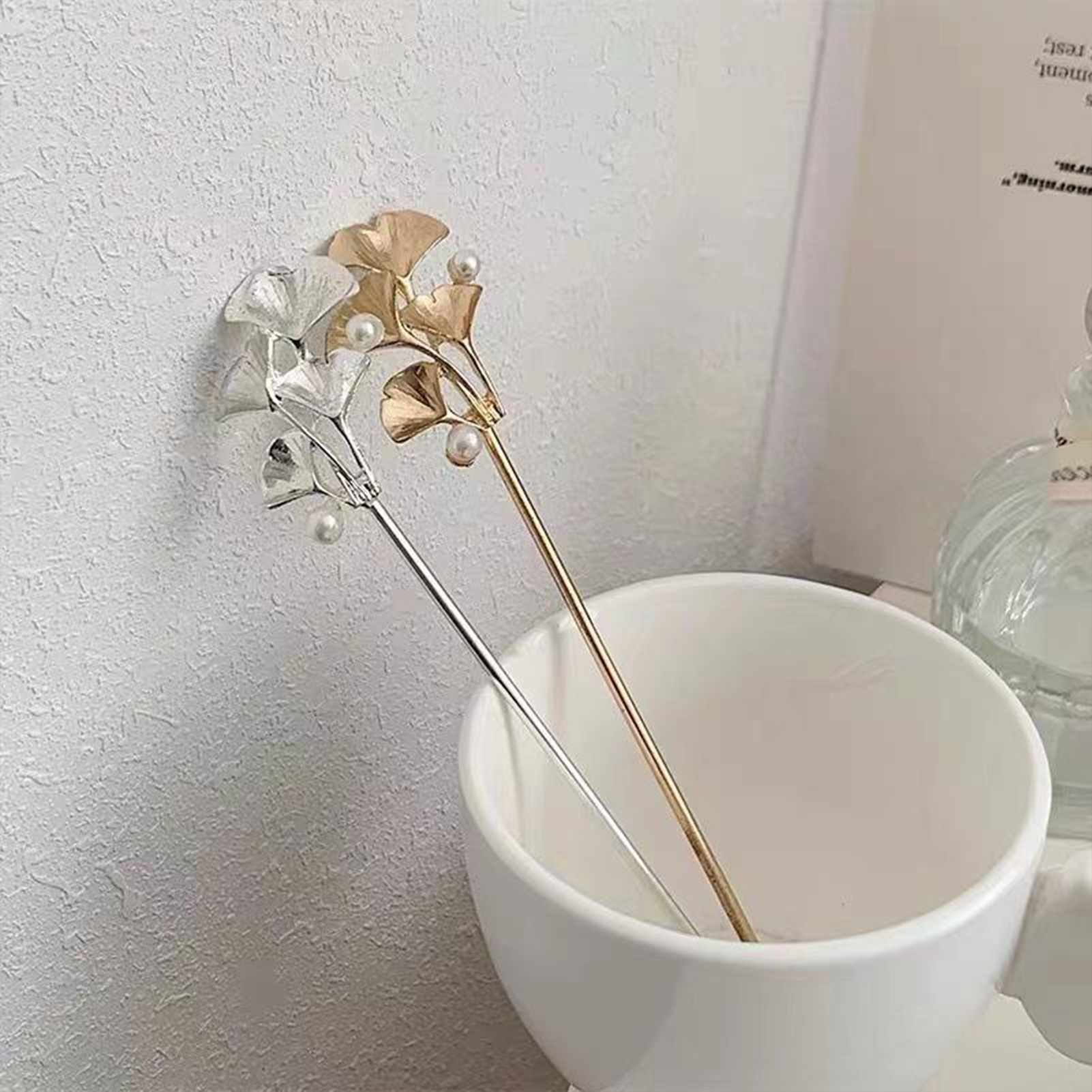 Szpilka do włosów z liściem mi – Pearl Hair Pin recenzja i cena